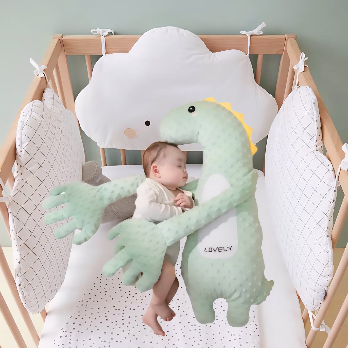 Oreiller Poupée Bébé – Peluche Électrique Apaisante avec Télécommande